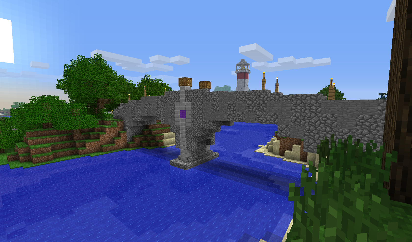 the bridge connecting my home to the mainland (i'm really happy with how this bridge turned out)